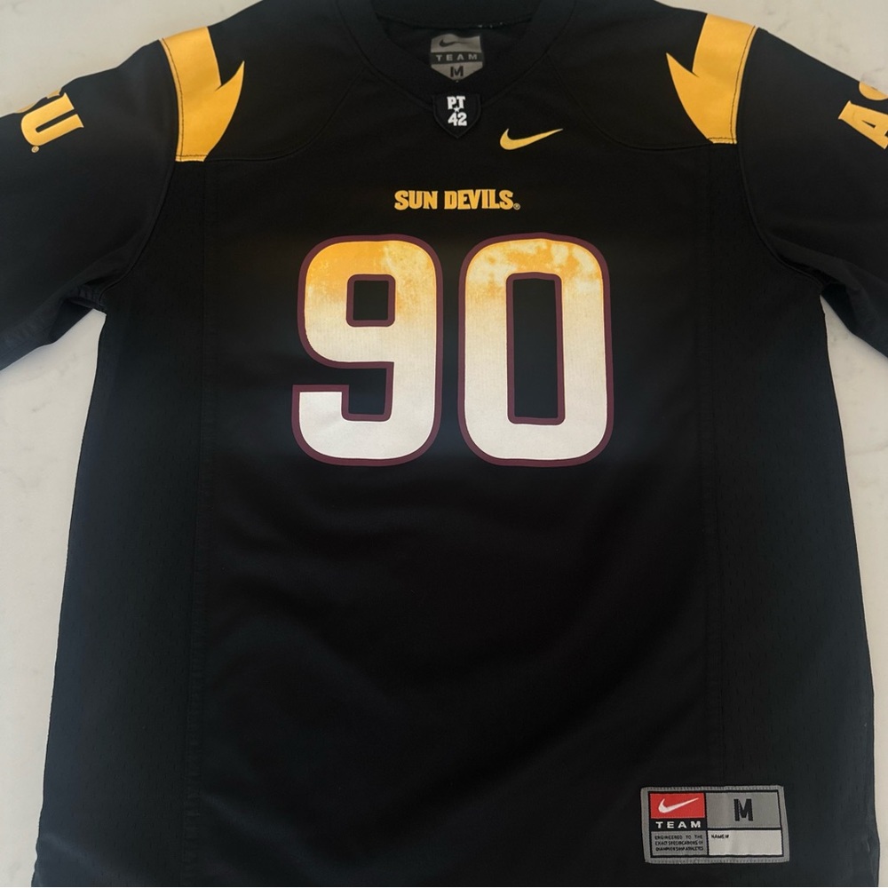 Nike Arizona State Sun Devils Replica Football Jersey - #90 Black - child Med🏈